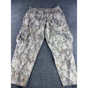VTG Natural Gear Camo Cargo Pants Mens L Hunting Tactical Gray Brown 90s